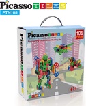 PicassoTiles STEM 105 Piece Building Block Set