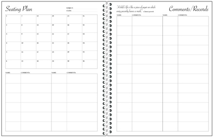 Education Station Daily Plan Book, 3-Hole Punched