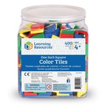 Square Tiles, Primary Colors, Set of 400