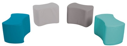SoftScape™ 12"H Butterfly Seating Set, 4-Piece, Contemporary Colors