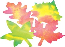 Color Diffusing Paper, Leaves