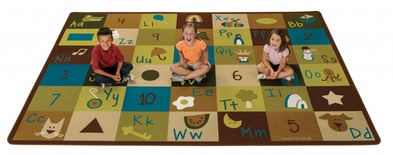 FS - 5.10 x 8.4 Learning Blocks Rug Nature Colors - 1 only