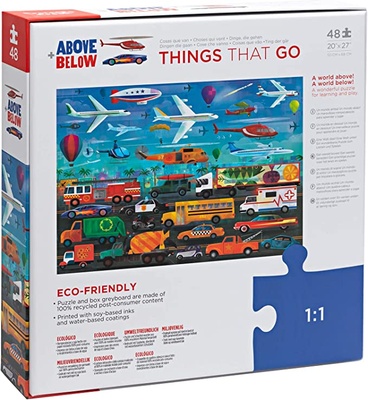 Above & Below Things That Go 48pc Puzzle