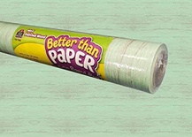 Better Than Paper® Bulletin Board Roll, Mint Painted Wood