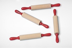 Wooden Rolling Pins, Set of 12