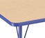 60" x 66" Horseshoe T-Mold Adjustable Activity Table with Standard Ball-Maple Top