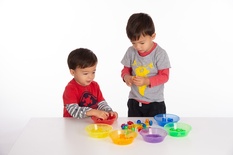 Translucent Colour Sorting Bowls - 6 Pack