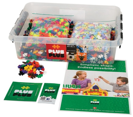 Plus-Plus® School Set, 3,600 pieces in All Colors (Basic, Neon, & Pastel)
